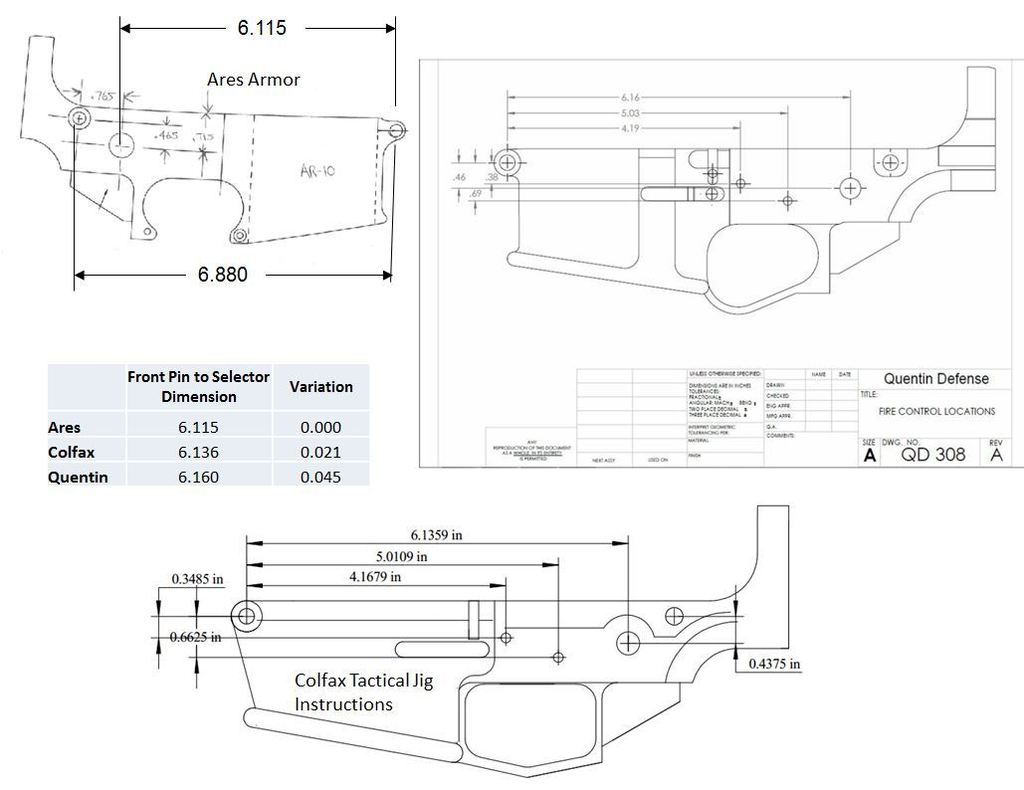 Ar 15 Lower Drawing